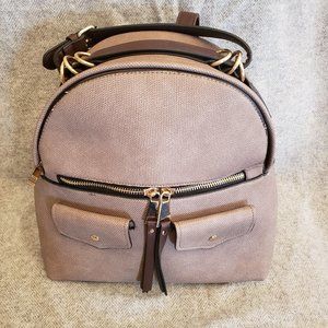 Large Tan Backpack/Purse